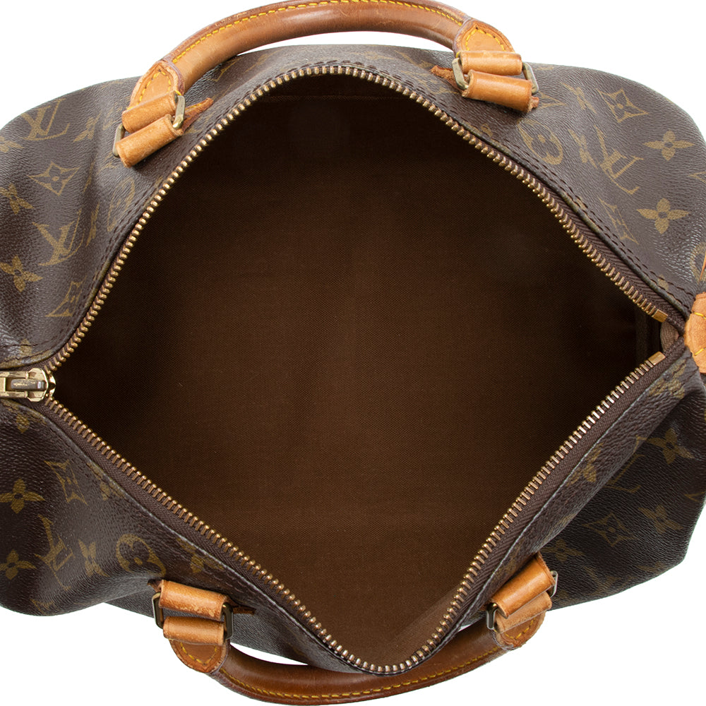 Louis Vuitton Vintage Monogram Canvas Speedy 30 Satchel (SHF-16524) - Image 6