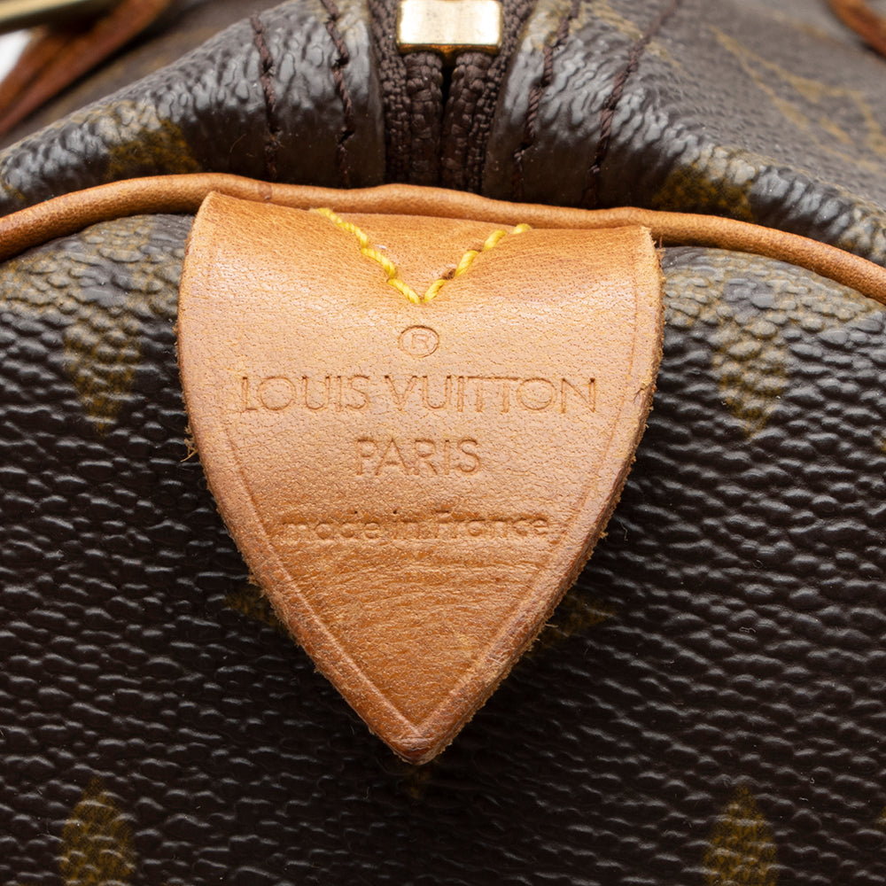 Louis Vuitton Vintage Monogram Canvas Speedy 30 Satchel (SHF-16524) - Image 7