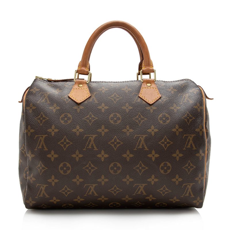 Louis Vuitton Vintage Monogram Canvas Speedy 30 Satchel (SHF-16685) - Image 2