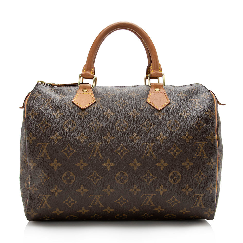 Louis Vuitton Vintage Monogram Canvas Speedy 30 Satchel (SHF-16685) - Image 2