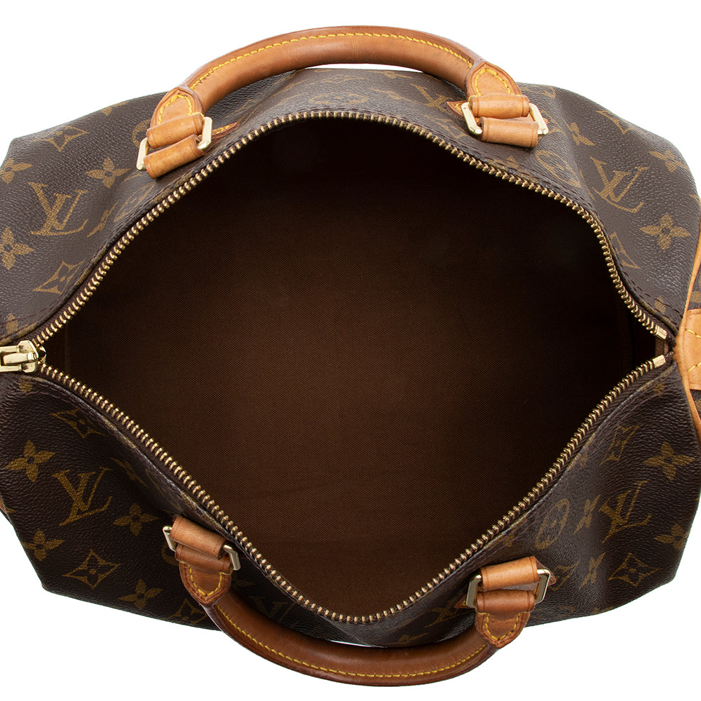 Louis Vuitton Vintage Monogram Canvas Speedy 30 Satchel (SHF-16685) - Image 6