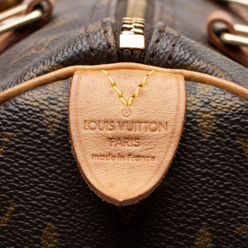 Louis Vuitton Vintage Monogram Canvas Speedy 30 Satchel (SHF-16685) - Image 7