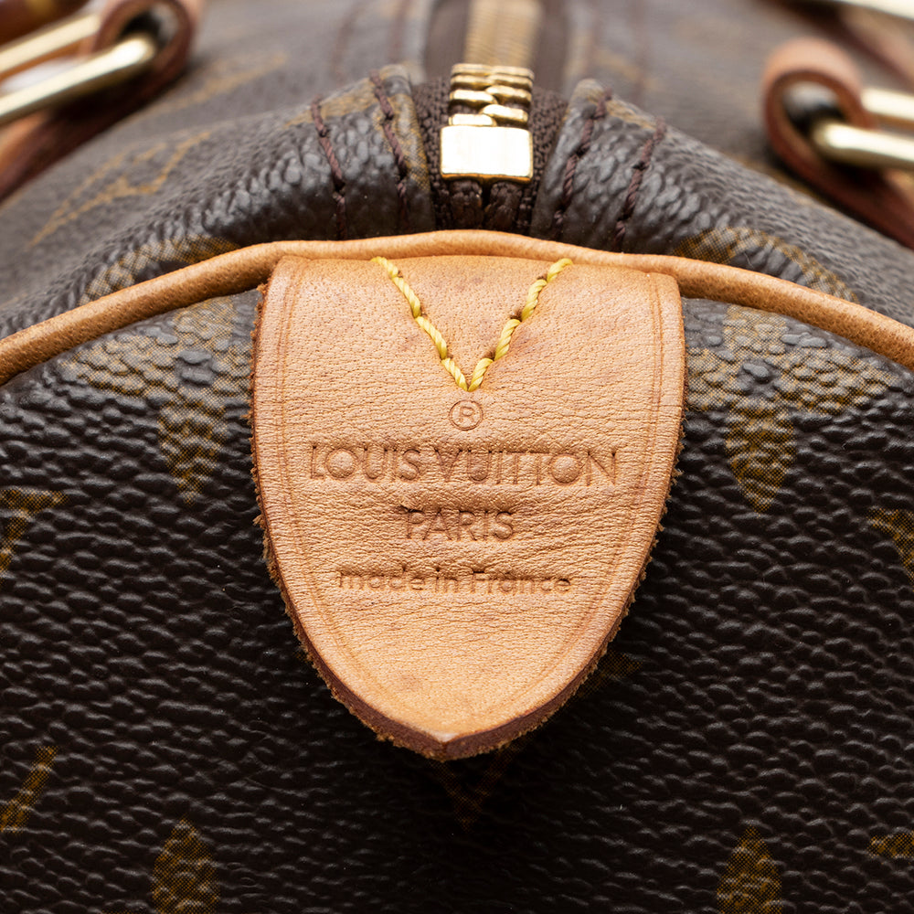 Louis Vuitton Vintage Monogram Canvas Speedy 30 Satchel (SHF-16685) - Image 7