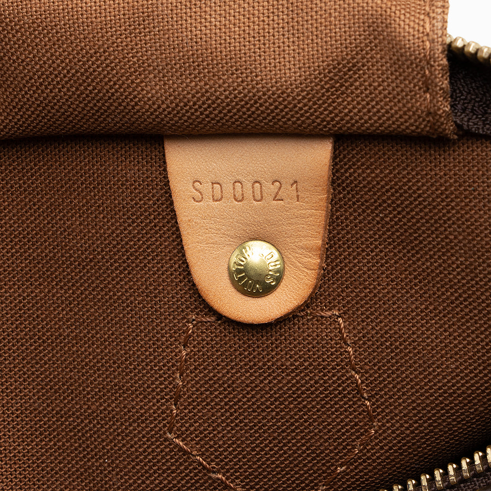 Louis Vuitton Vintage Monogram Canvas Speedy 30 Satchel (SHF-18386) - Image 5