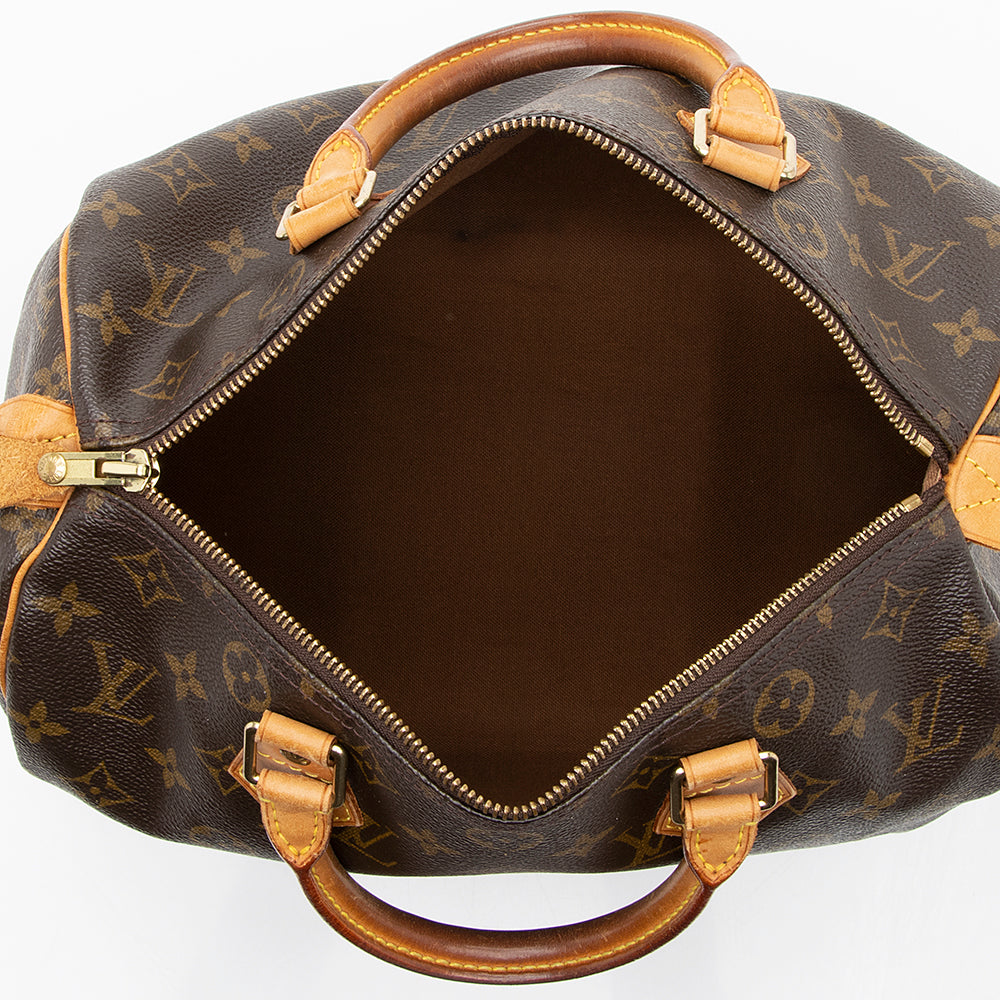 Louis Vuitton Vintage Monogram Canvas Speedy 30 Satchel (SHF-18386) - Image 6