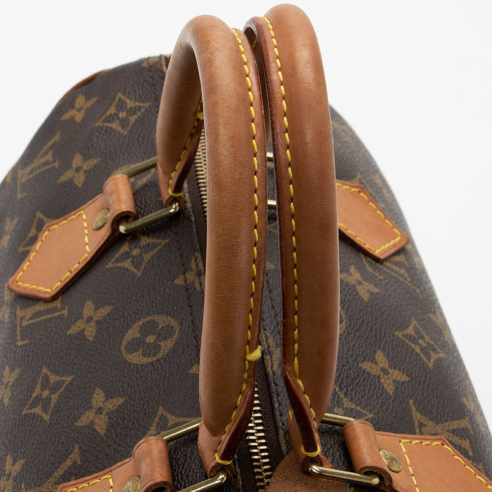 Louis Vuitton Vintage Monogram Canvas Speedy 30 Satchel (SHF-18387) - Image 12