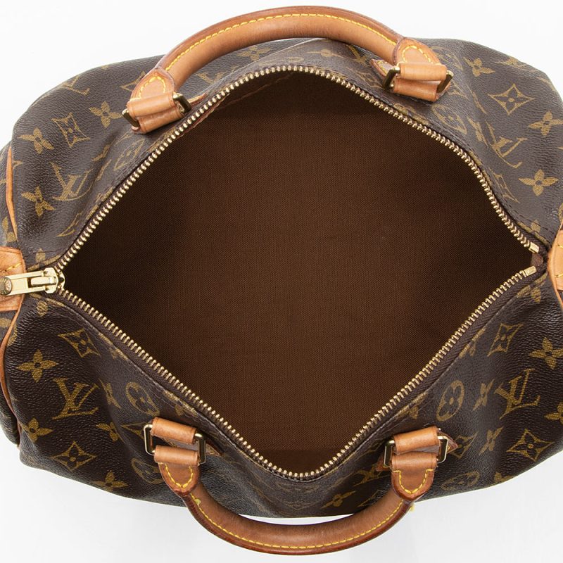 Louis Vuitton Vintage Monogram Canvas Speedy 30 Satchel (SHF-18387) - Image 6