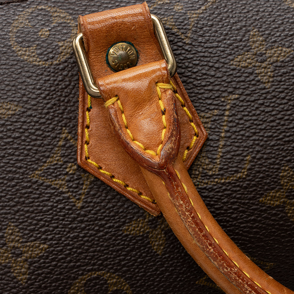 Louis Vuitton Vintage Monogram Canvas Speedy 30 Satchel (SHF-18388) - Image 12