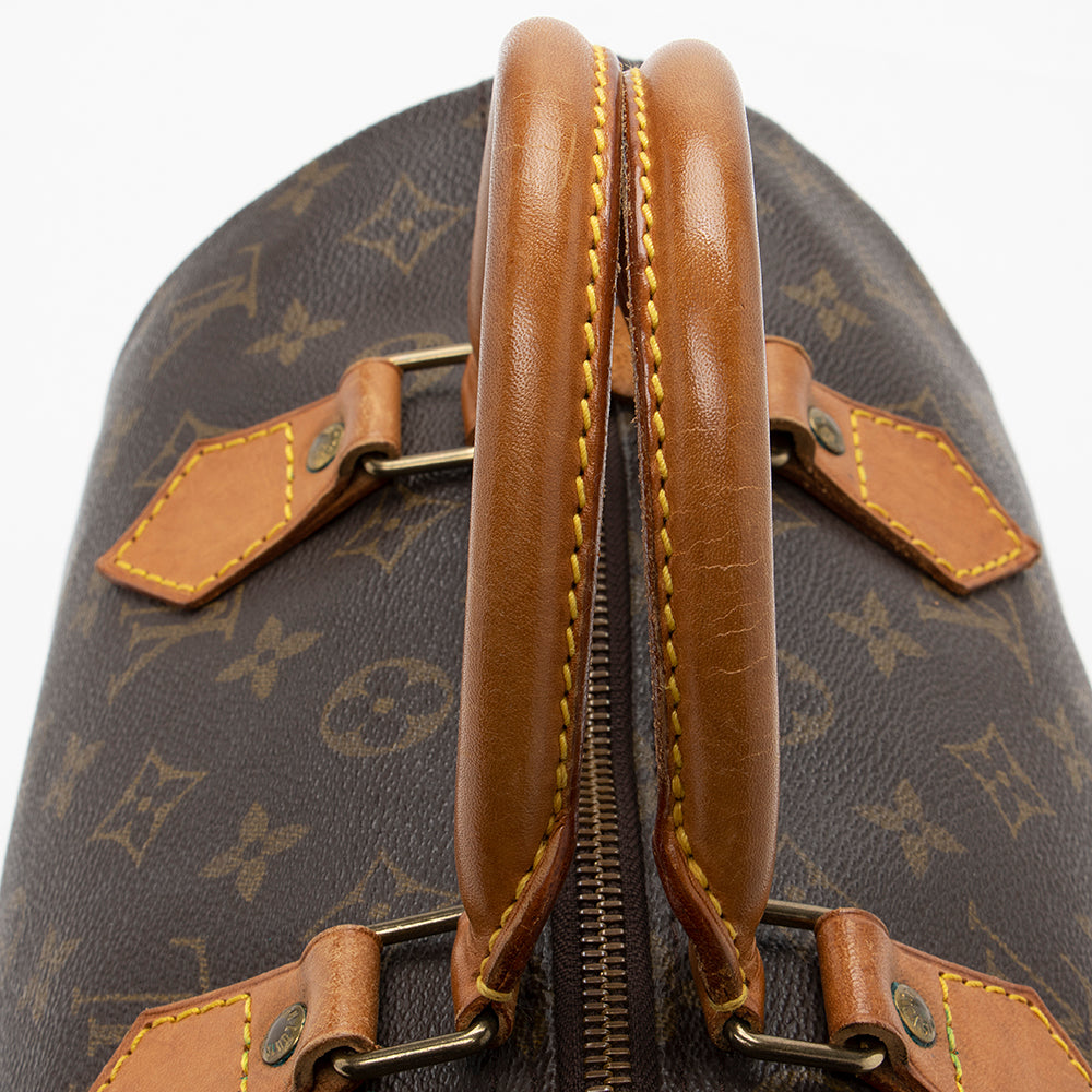 Louis Vuitton Vintage Monogram Canvas Speedy 30 Satchel (SHF-18388) - Image 13