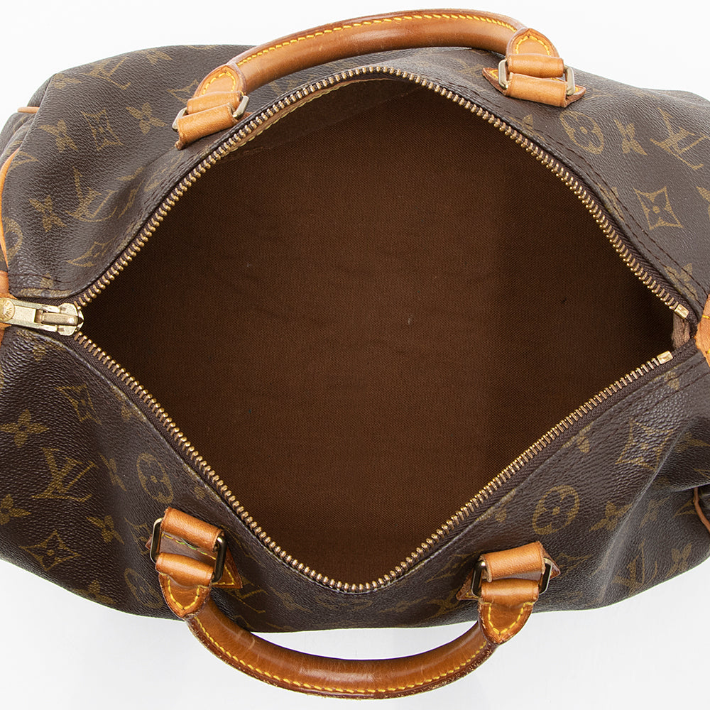 Louis Vuitton Vintage Monogram Canvas Speedy 30 Satchel (SHF-18388) - Image 6