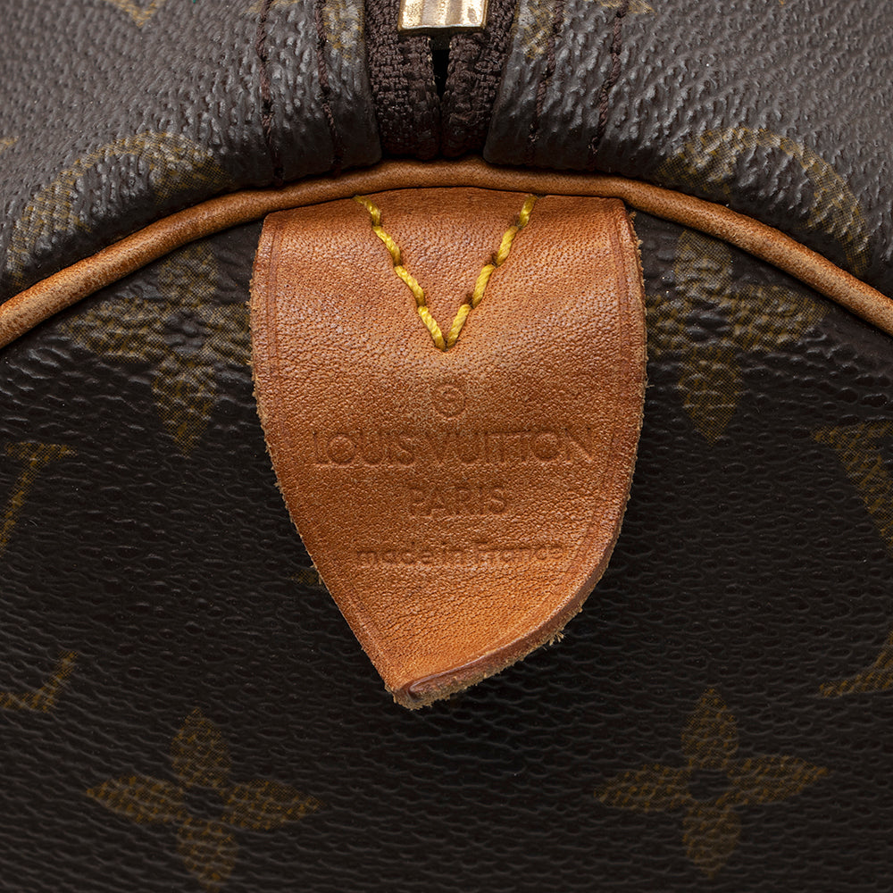 Louis Vuitton Vintage Monogram Canvas Speedy 30 Satchel (SHF-18388) - Image 7