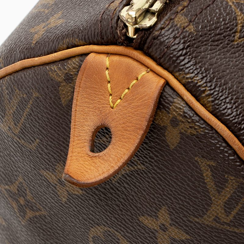Louis Vuitton Vintage Monogram Canvas Speedy 30 Satchel - FINAL SALE (SHF-19138) - Image 13