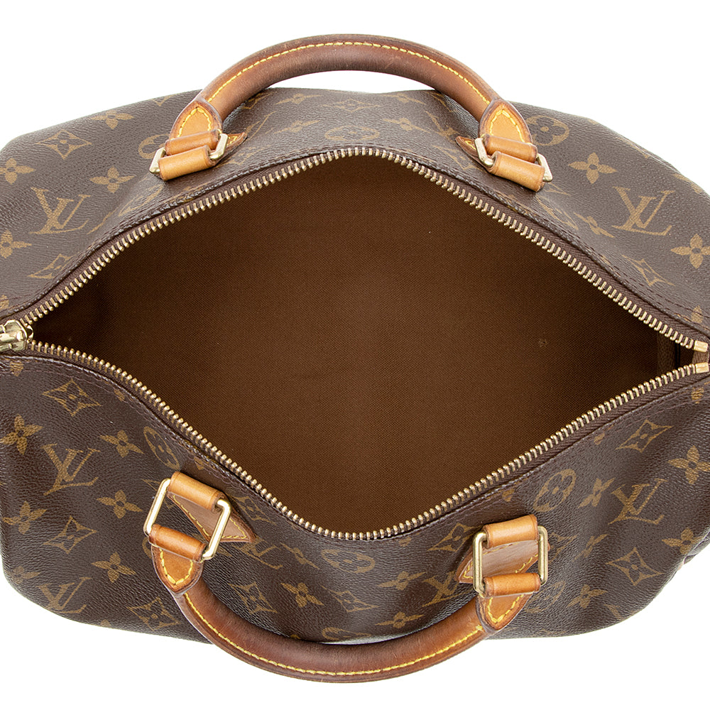 Louis Vuitton Vintage Monogram Canvas Speedy 30 Satchel - FINAL SALE (SHF-19138) - Image 6