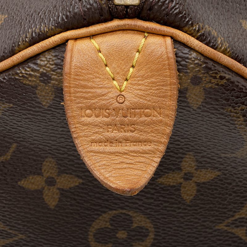 Louis Vuitton Vintage Monogram Canvas Speedy 30 Satchel - FINAL SALE (SHF-19138) - Image 7