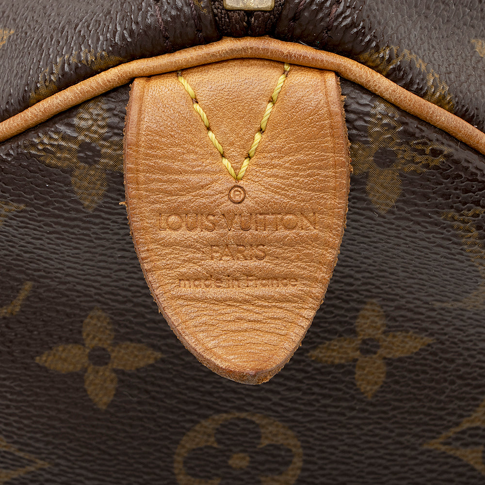 Louis Vuitton Vintage Monogram Canvas Speedy 30 Satchel - FINAL SALE (SHF-19138) - Image 7