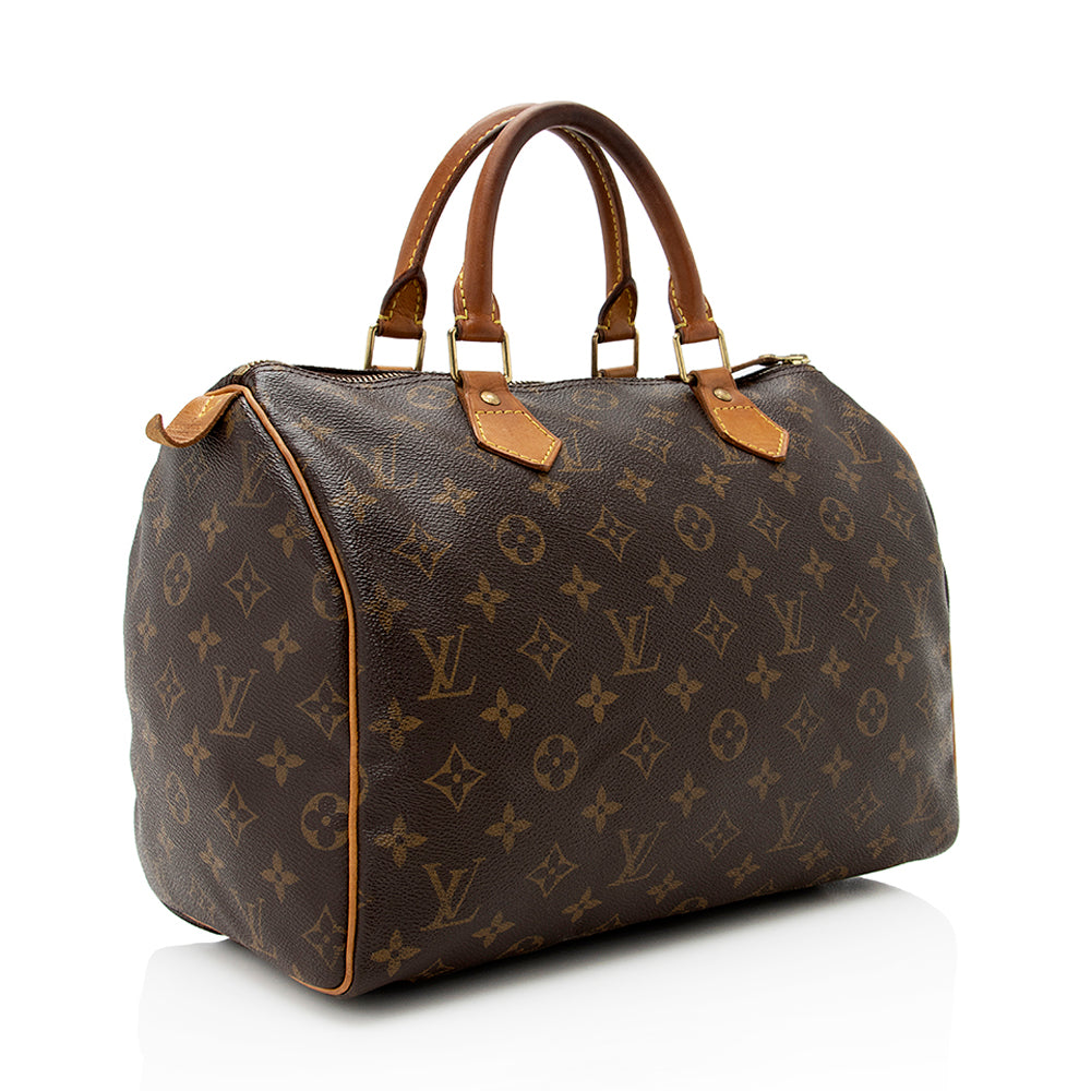 Louis Vuitton Vintage Monogram Canvas Speedy 30 Satchel - FINAL SALE (SHF-19138)