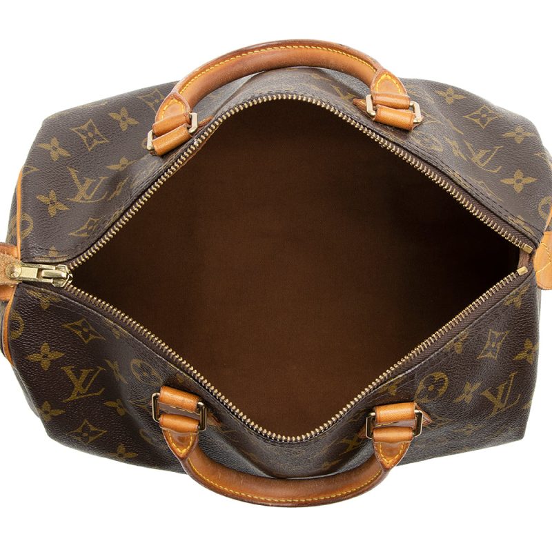 Louis Vuitton Vintage Monogram Canvas Speedy 30 Satchel - FINAL SALE (SHF-20194) - Image 6