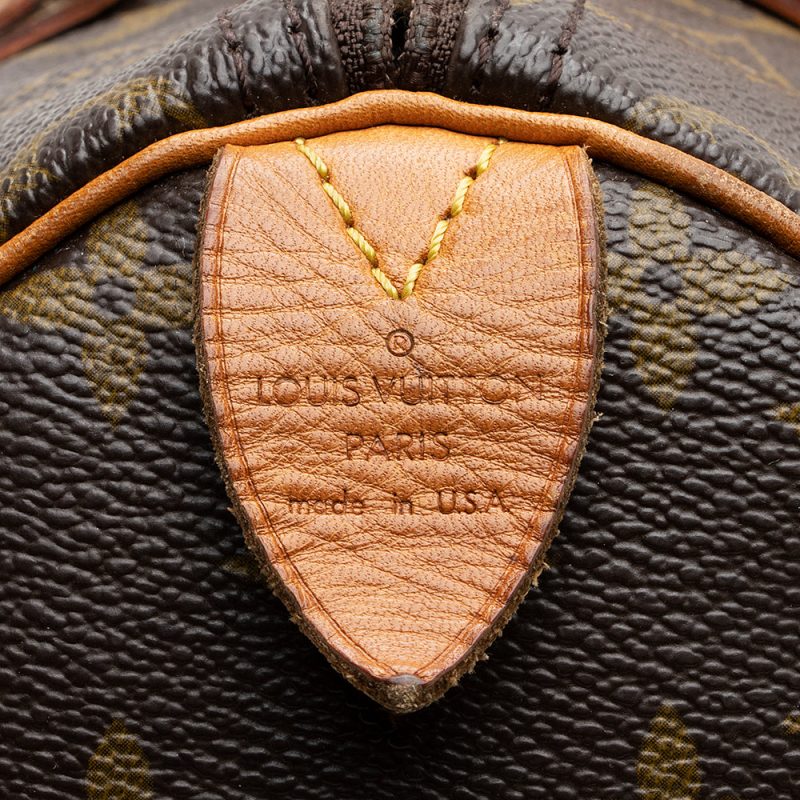 Louis Vuitton Vintage Monogram Canvas Speedy 30 Satchel - FINAL SALE (SHF-20194) - Image 7