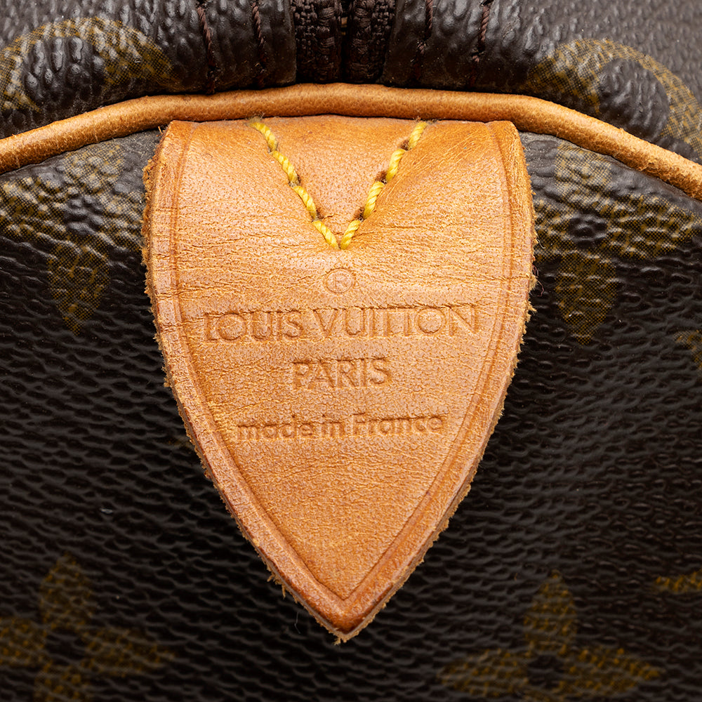 Louis Vuitton Vintage Monogram Canvas Speedy 30 Satchel - FINAL SALE (SHF-20332) - Image 7