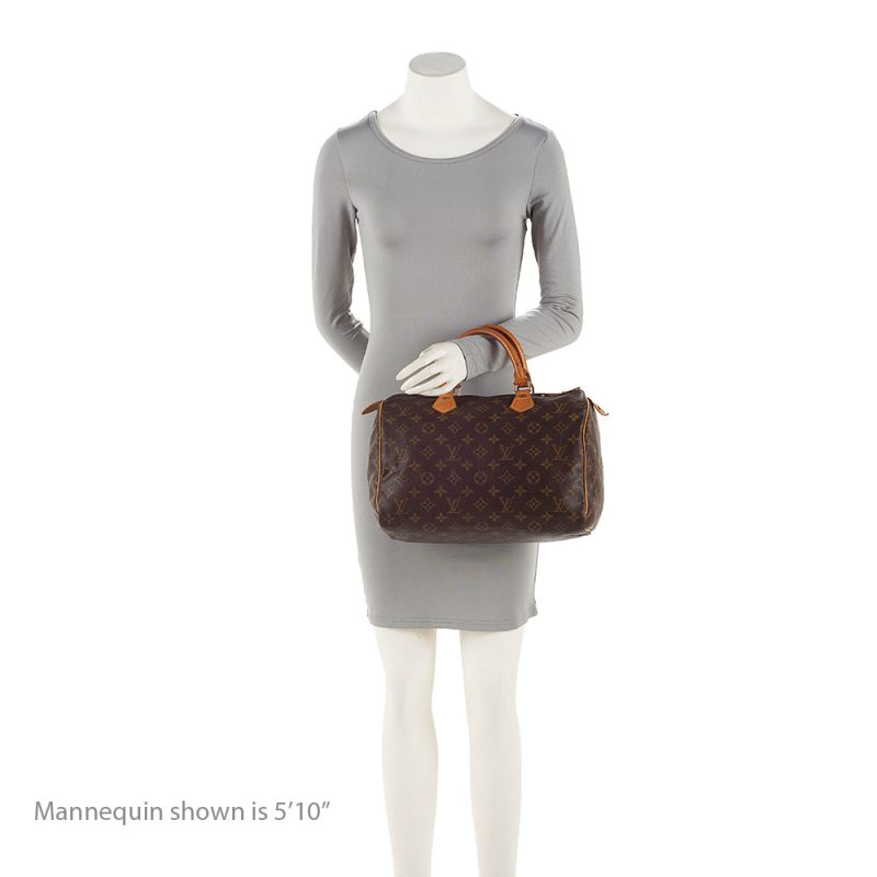 Louis Vuitton Vintage Monogram Canvas Speedy 30 Satchel - FINAL SALE (SHF-20332) - Image 4