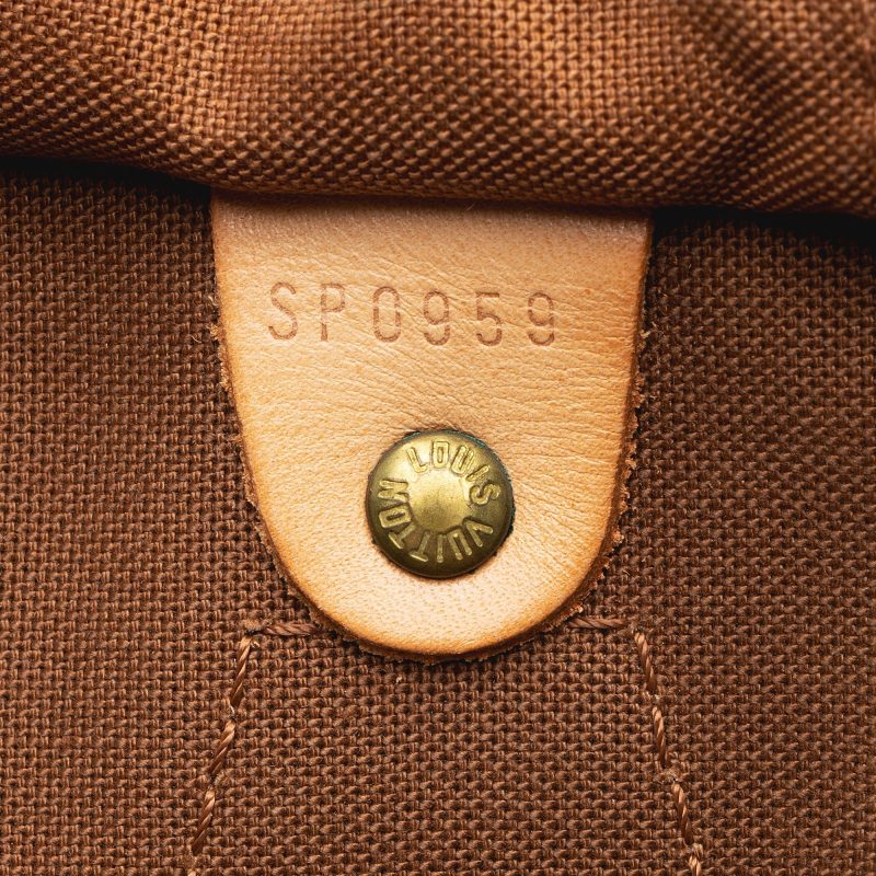 Louis Vuitton Vintage Monogram Canvas Speedy 30 Satchel (SHF-22320) - Image 5