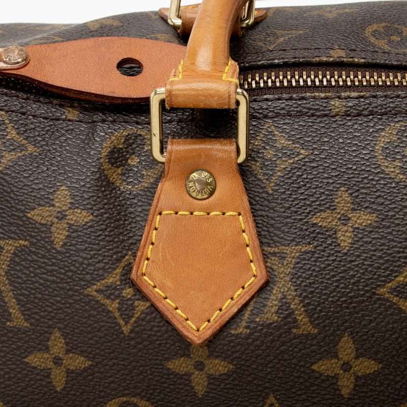 Louis Vuitton Vintage Monogram Canvas Speedy 30 Satchel (SHF-22320) - Image 18