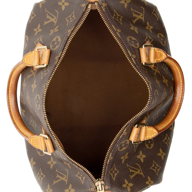 Louis Vuitton Vintage Monogram Canvas Speedy 30 Satchel (SHF-22320) - Image 6