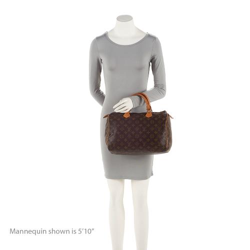 Louis Vuitton Vintage Monogram Canvas Speedy 30 Satchel (SHF-22320) - Image 4