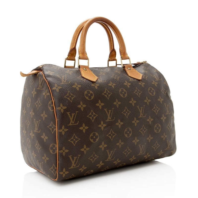 Louis Vuitton Vintage Monogram Canvas Speedy 30 Satchel (SHF-22320)