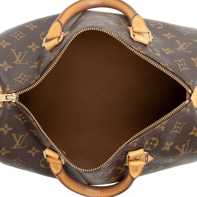 Louis Vuitton Vintage Monogram Canvas Speedy 30 Satchel (SHF-Nnx6Aj) - Image 6