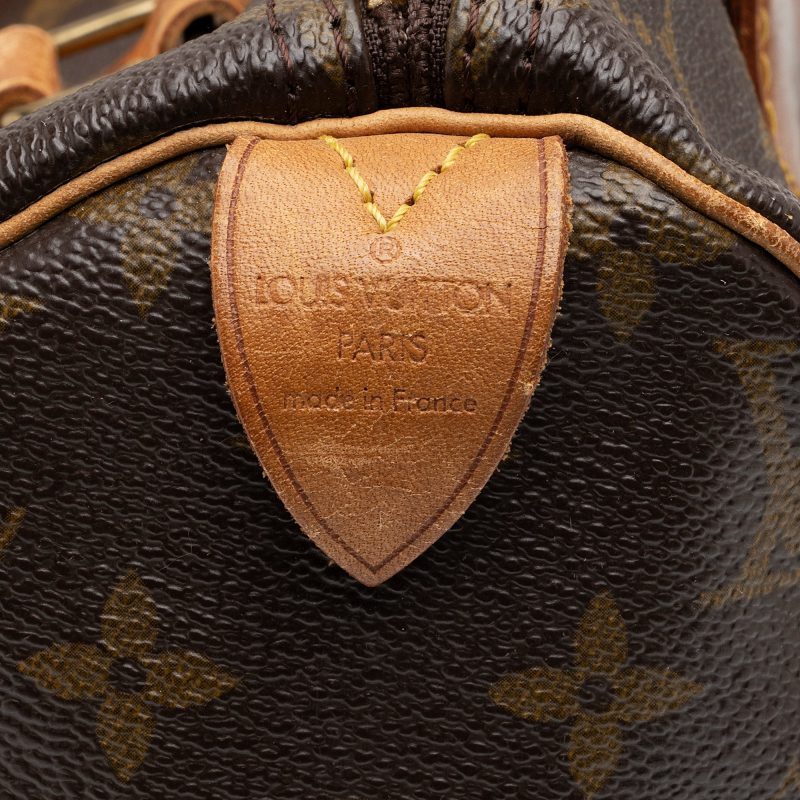 Louis Vuitton Vintage Monogram Canvas Speedy 30 Satchel (SHF-Nnx6Aj) - Image 7