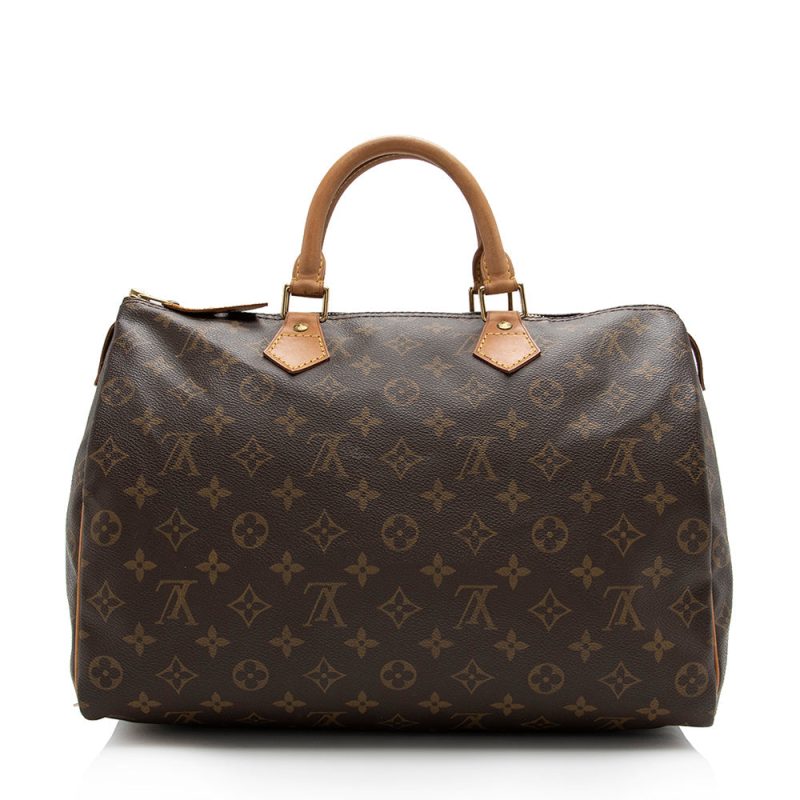 Louis Vuitton Vintage Monogram Canvas Speedy 35 Satchel (SHF-16148) - Image 2
