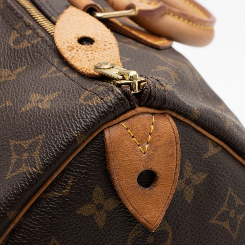 Louis Vuitton Vintage Monogram Canvas Speedy 35 Satchel (SHF-16148) - Image 13