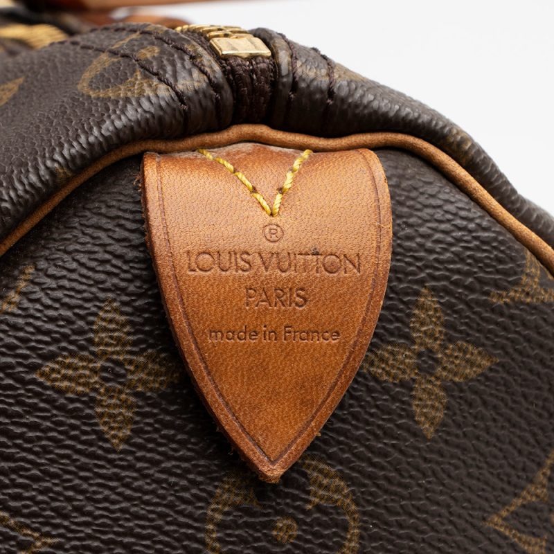 Louis Vuitton Vintage Monogram Canvas Speedy 35 Satchel (SHF-16148) - Image 7