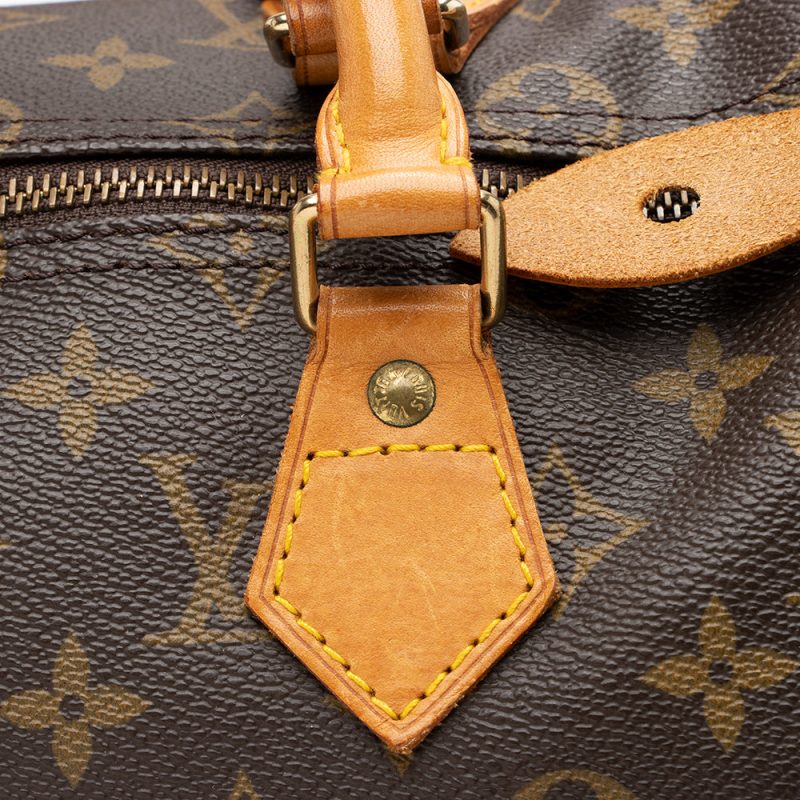 Louis Vuitton Monogram Canvas Speedy 35 Satchel (SHF-16728) - Image 11