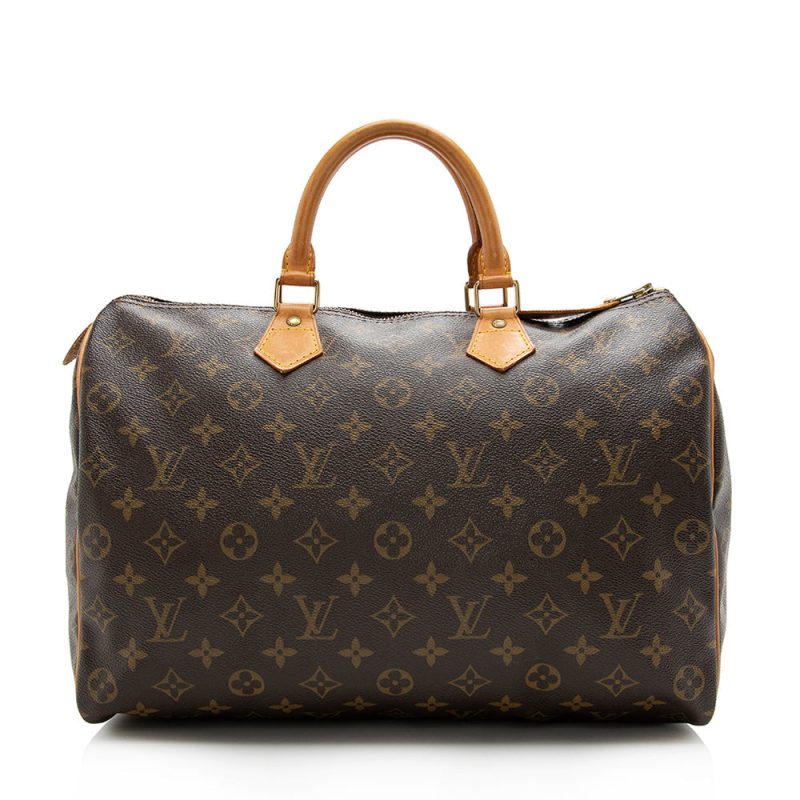 Louis Vuitton Monogram Canvas Speedy 35 Satchel (SHF-16728) - Image 13