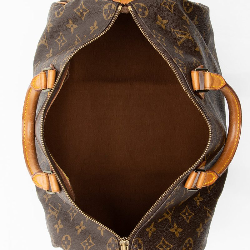 Louis Vuitton Monogram Canvas Speedy 35 Satchel (SHF-18363) - Image 6