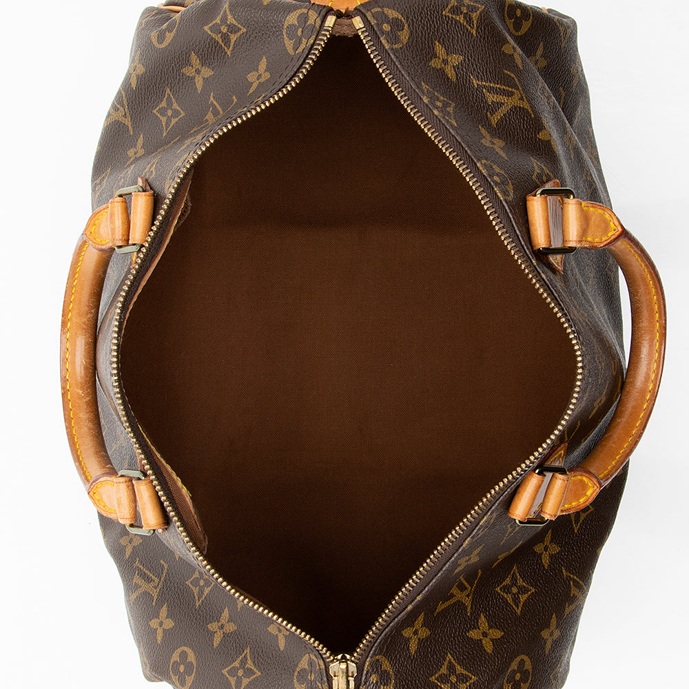 Louis Vuitton Monogram Canvas Speedy 35 Satchel (SHF-18363) - Image 6