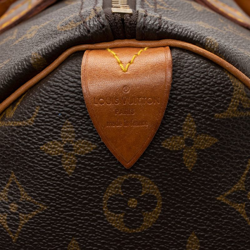 Louis Vuitton Monogram Canvas Speedy 35 Satchel (SHF-18363) - Image 7