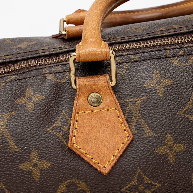 Louis Vuitton Vintage Monogram Canvas Speedy 35 Satchel (SHF-22048) - Image 11