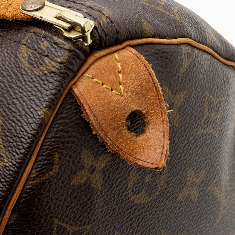 Louis Vuitton Vintage Monogram Canvas Speedy 35 Satchel (SHF-22048) - Image 13