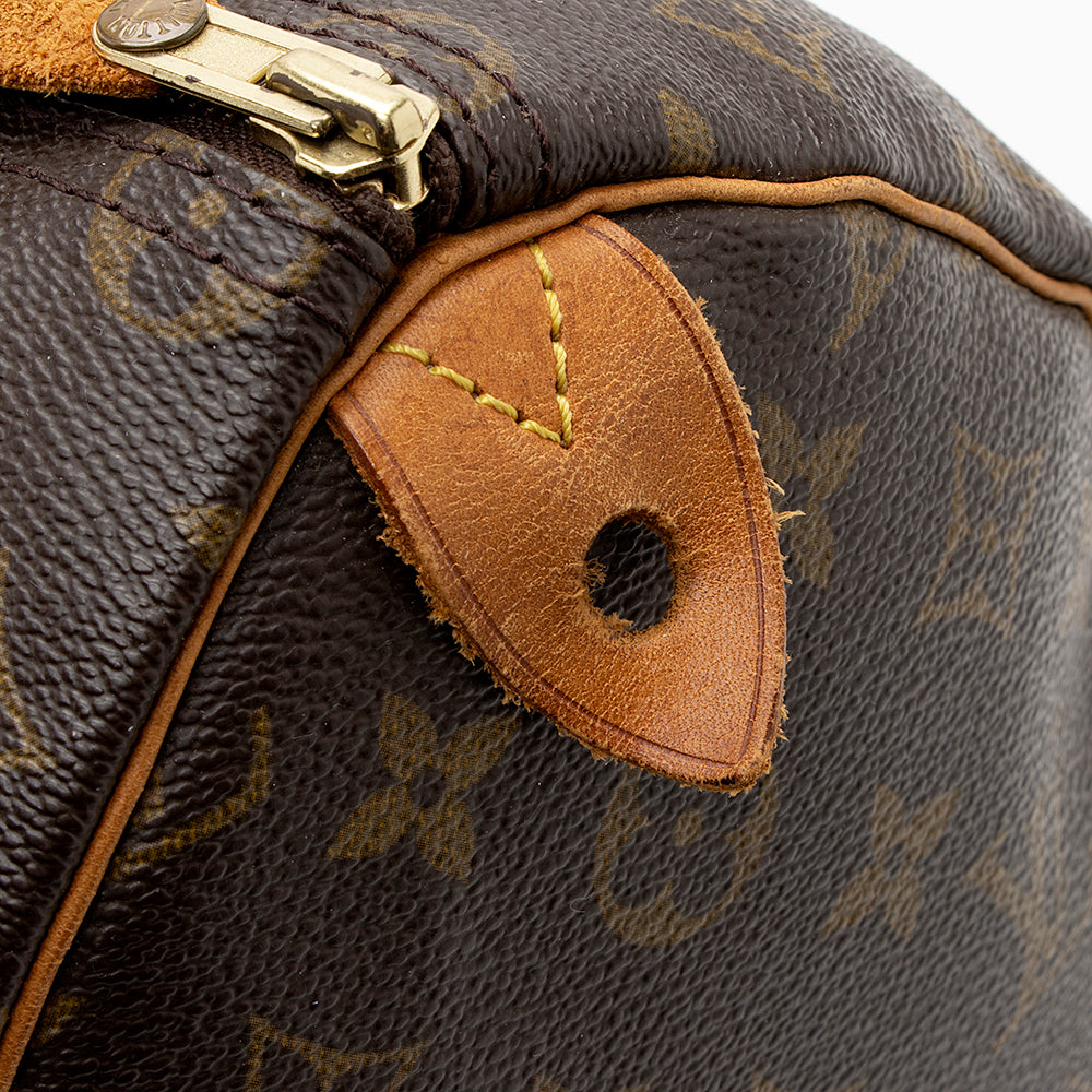 Louis Vuitton Vintage Monogram Canvas Speedy 35 Satchel (SHF-22048) - Image 13