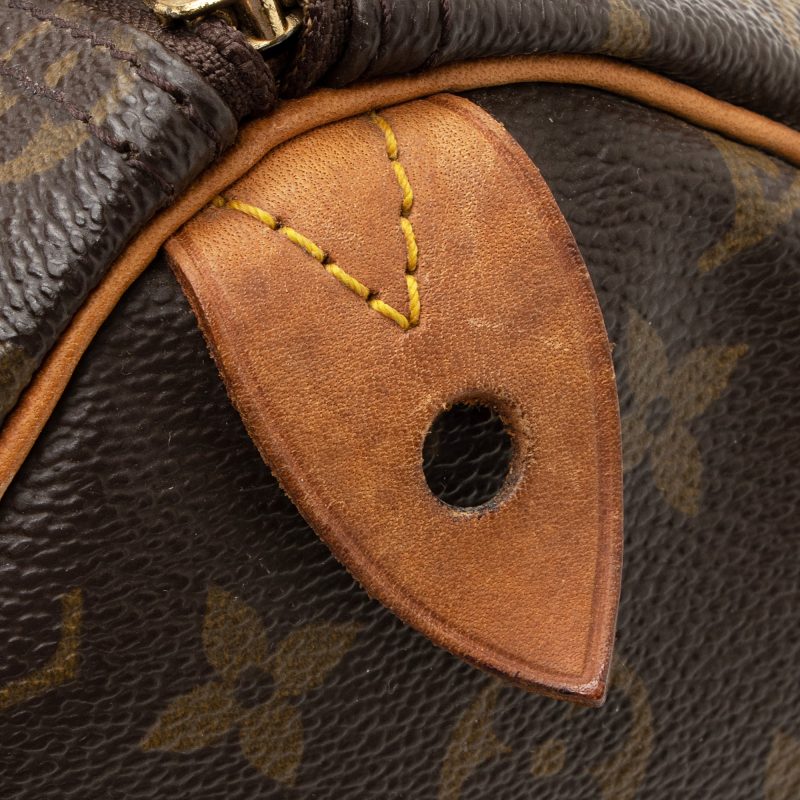 Louis Vuitton Vintage Monogram Canvas Speedy 35 Satchel (SHF-22507) - Image 19