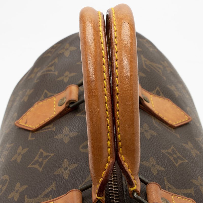 Louis Vuitton Vintage Monogram Canvas Speedy 35 Satchel (SHF-22507) - Image 13