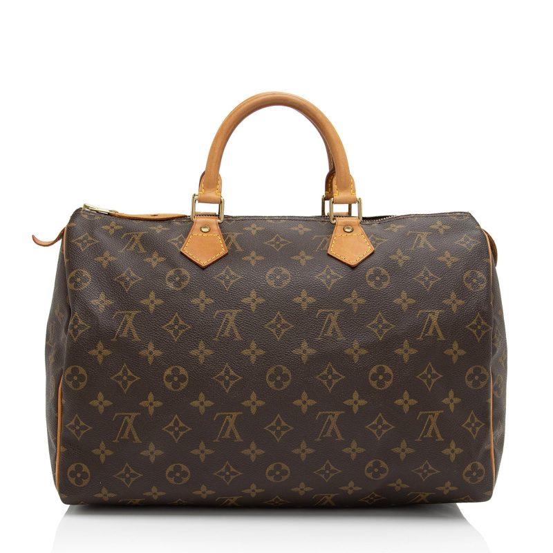 Louis Vuitton Vintage Monogram Canvas Speedy 35 Satchel (SHF-H4SBBN) - Image 2