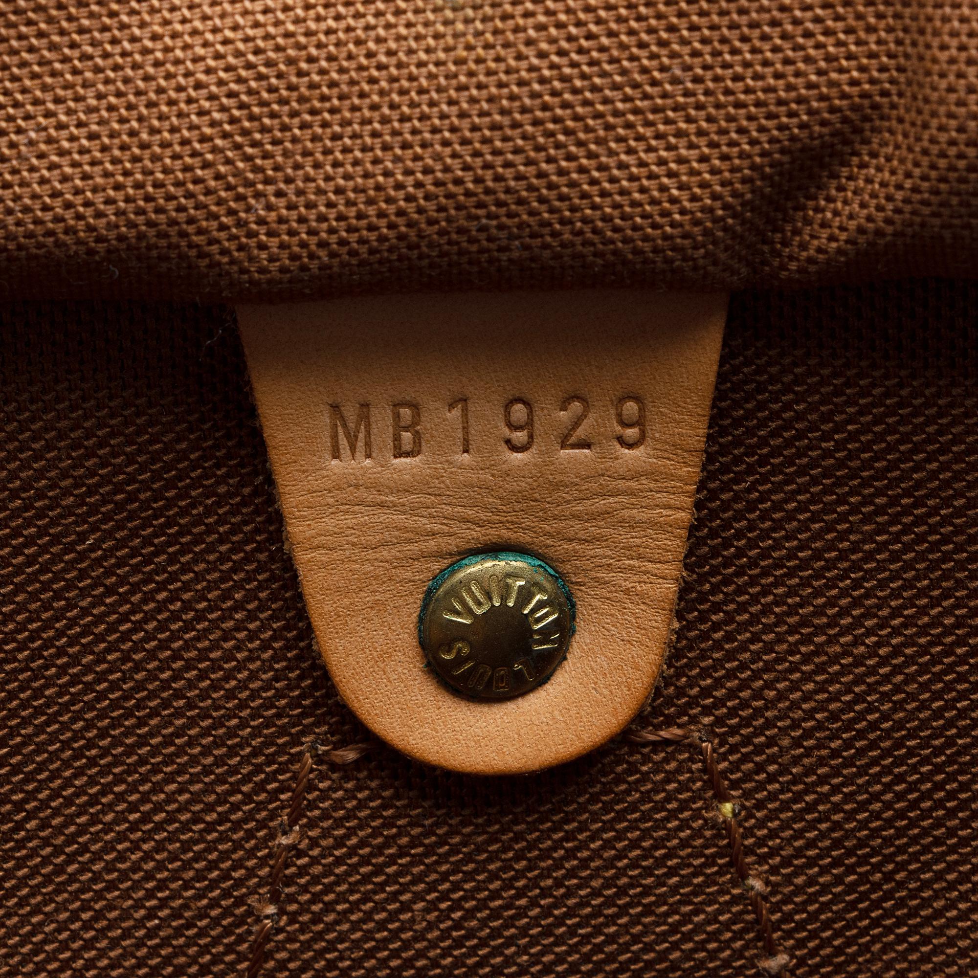 Louis Vuitton Vintage Monogram Canvas Speedy 35 Satchel (SHF-H4SBBN) - Image 5