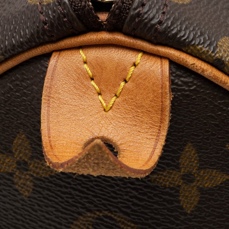 Louis Vuitton Vintage Monogram Canvas Speedy 35 Satchel (SHF-H4SBBN) - Image 10