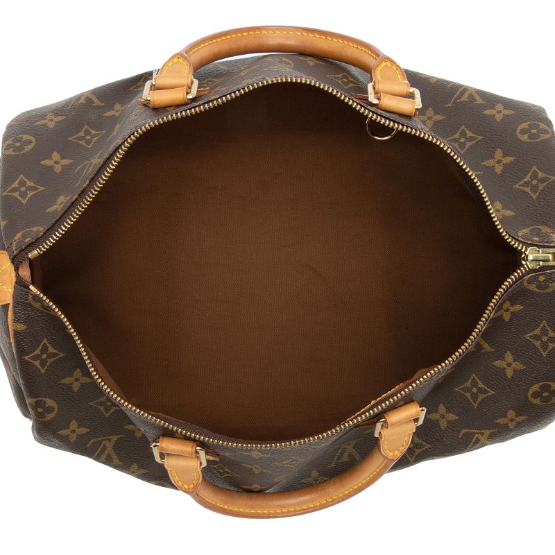 Louis Vuitton Vintage Monogram Canvas Speedy 35 Satchel (SHF-H4SBBN) - Image 6