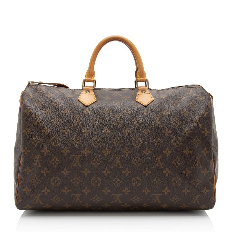 Louis Vuitton Vintage Monogram Canvas Speedy 40 Satchel (SHF-ztojms) - Image 2