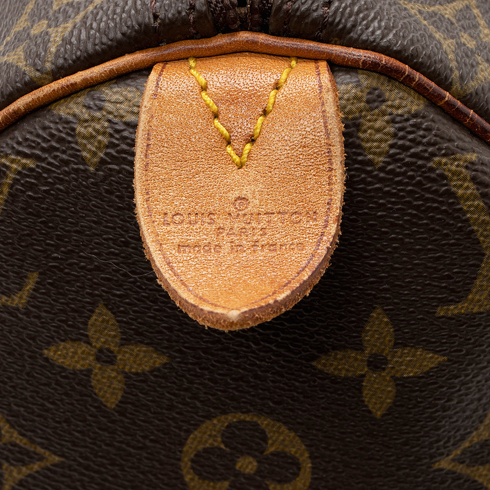 Louis Vuitton Vintage Monogram Canvas Speedy 40 Satchel (SHF-18364) - Image 7